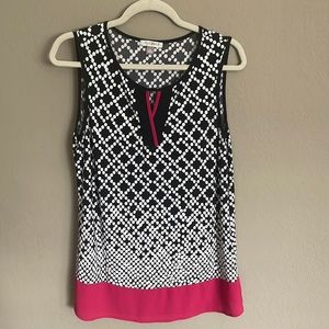 Black and white tunic